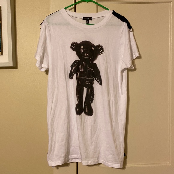 Dolls Kill Current Mood Punk Teddy Shirt - Picture 1 of 5